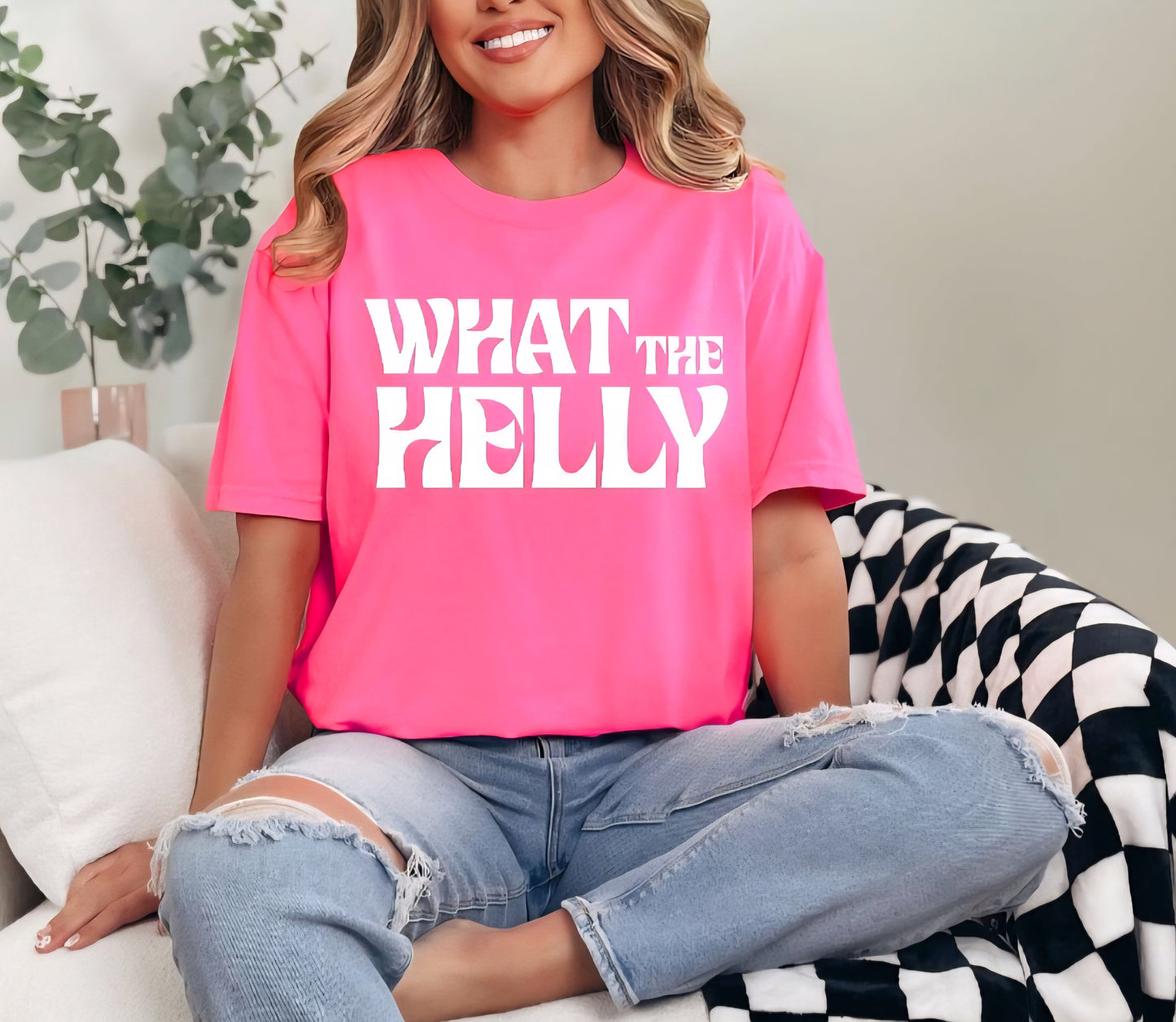What The Helly Funny Tshirt Comfort Colors C1717 T-shirt