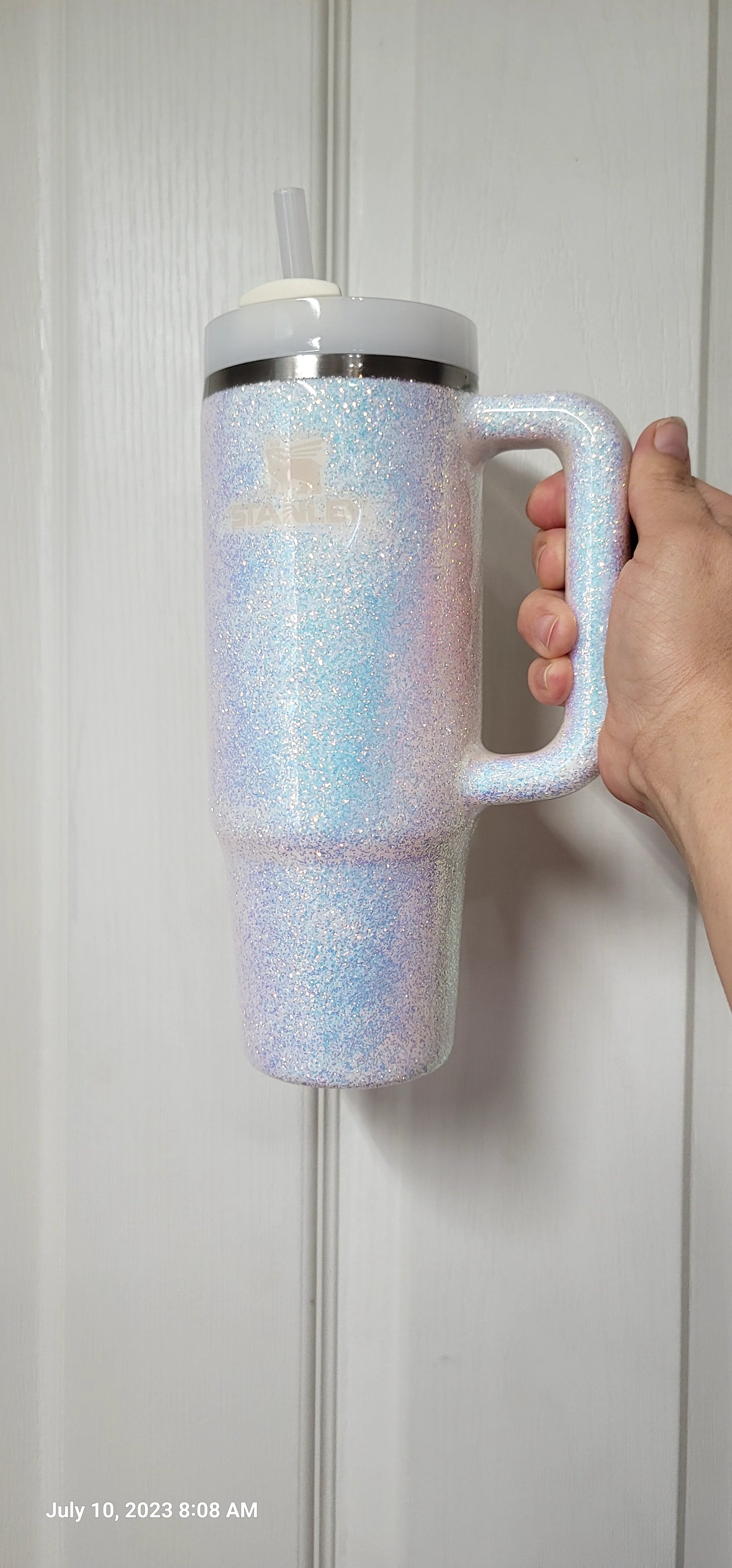 Color Shift Epoxy Glitter Stanley Tumbler