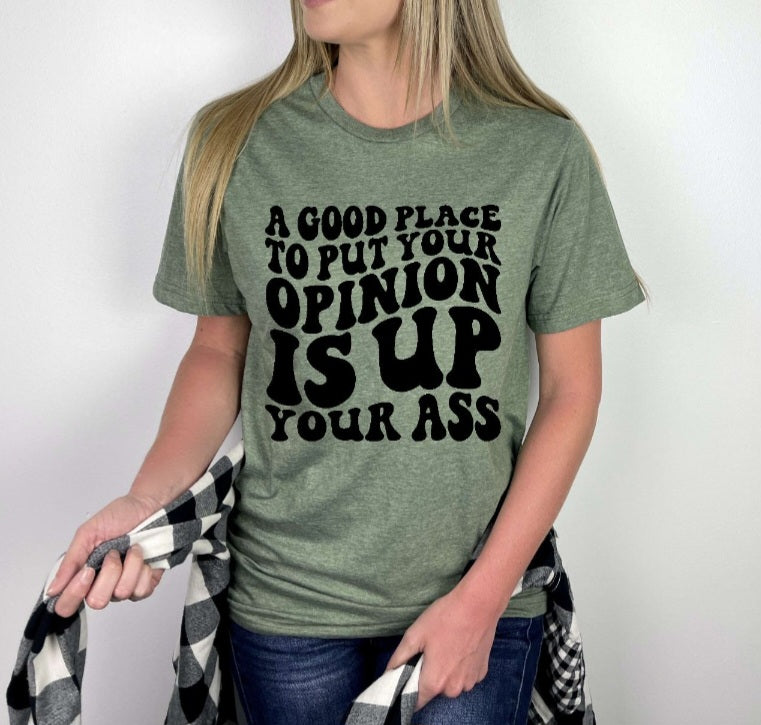 A Good Place To Put Your Opinion Tshirt