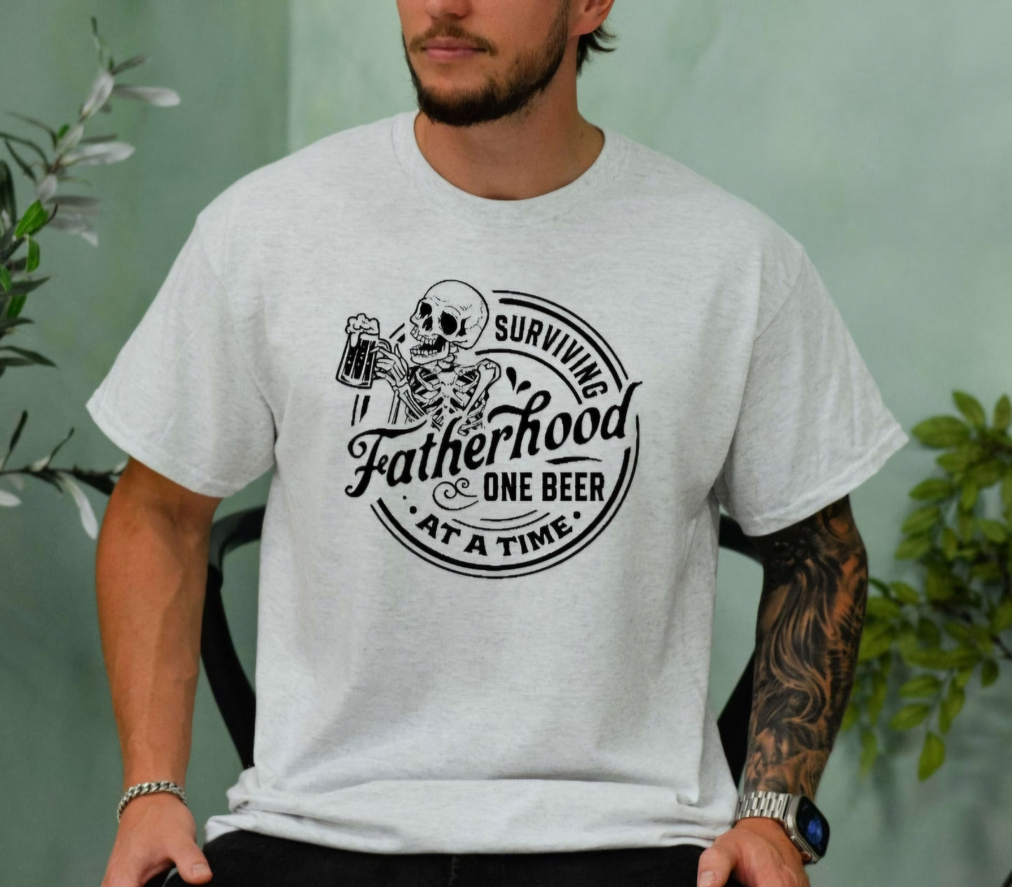 Surviving Fatherhood One Beer At A Time Tshirt