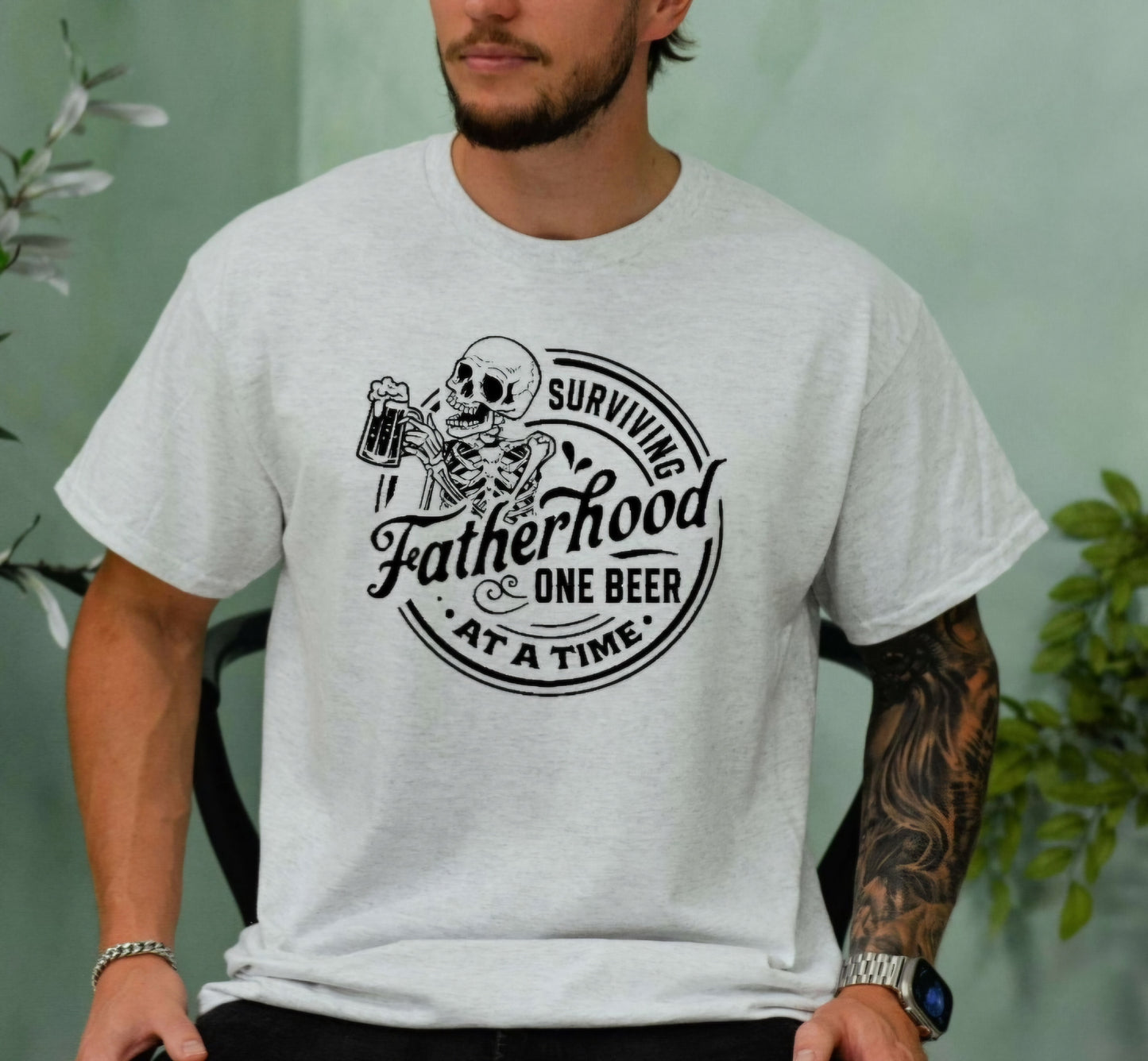 Surviving Fatherhood One Beer At A Time Tshirt